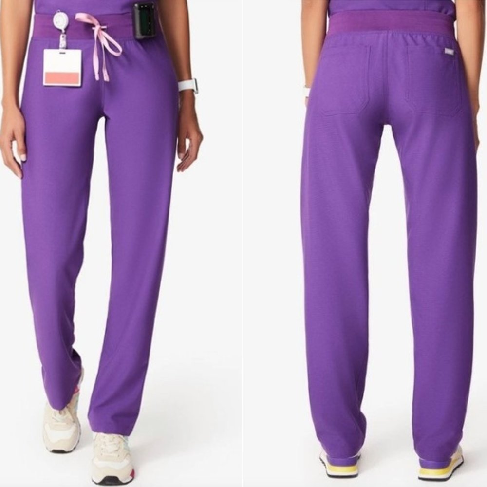 Figs Petite Inseam Livingston Scrub Pants Ultraviolet